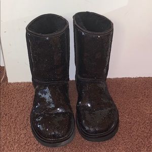 Black Sequined UGG’s